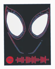 Miles morales sunflower Spotify code plate
