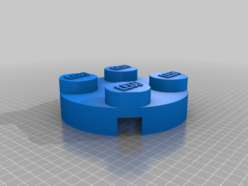 Lego round base for flower