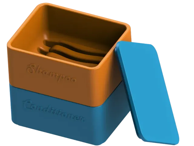 Stackable Shampoo and Conditioner Bar Holder