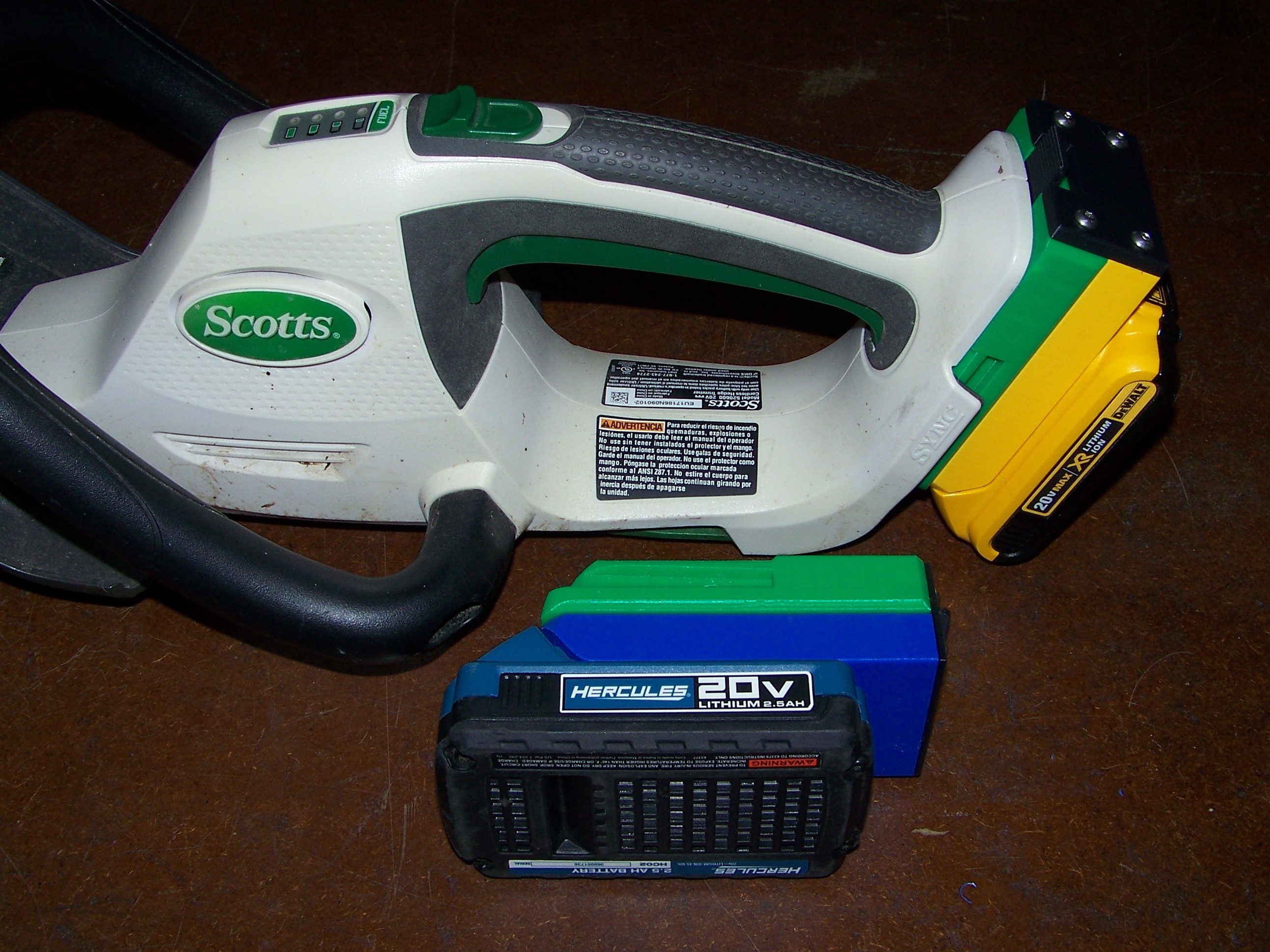 Scotts Brand Yard Tool using DeWalt or Hercules 20V Battery