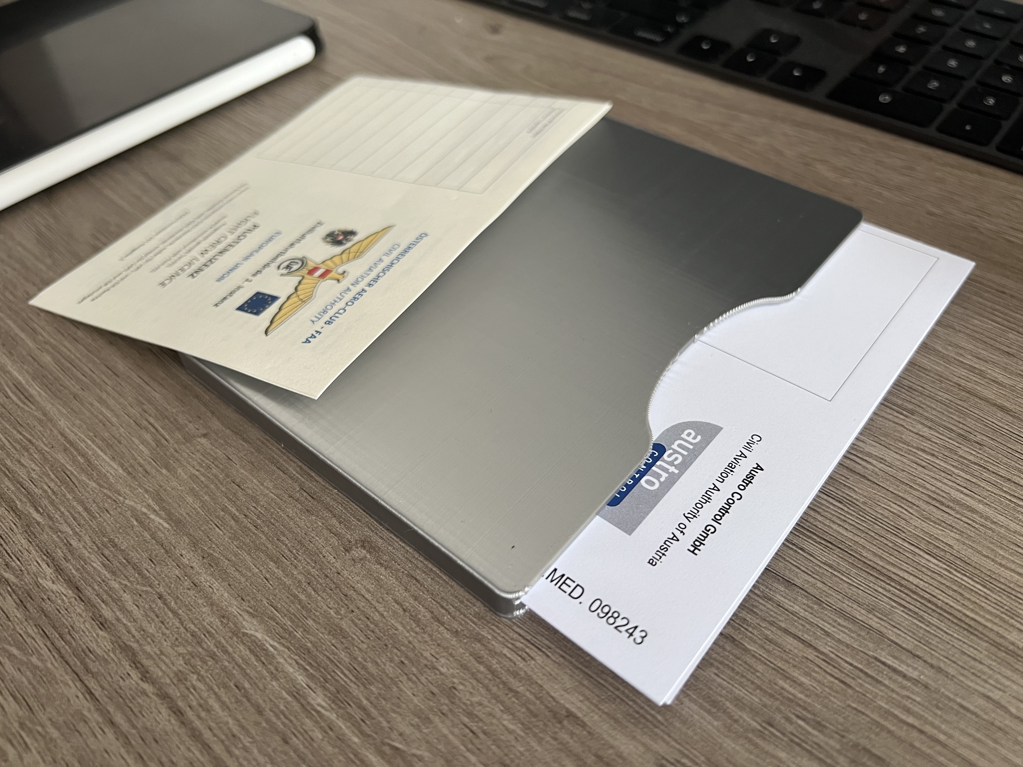 DIN A6 document cover / wallet