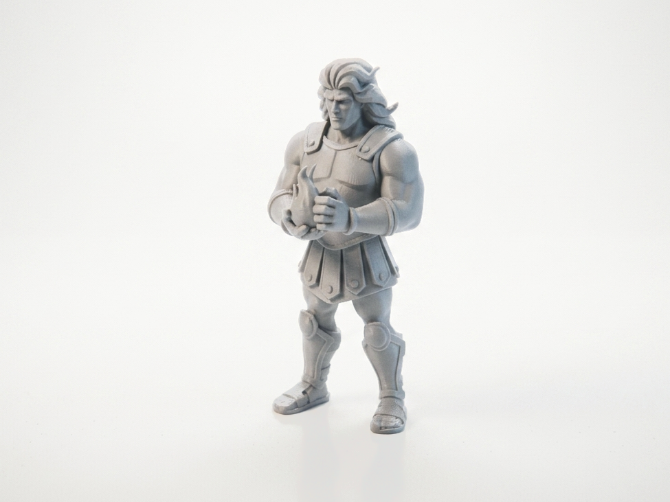 Fireball Warrior Fantasy Figurine 3D Printable