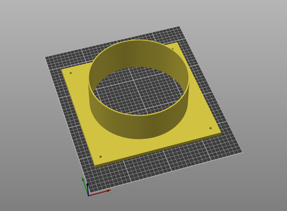 125mm fan duct