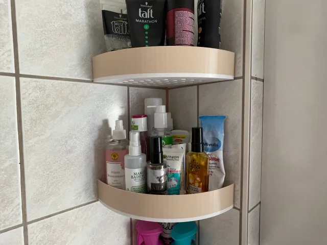 Bathroomshelf whitout drilling