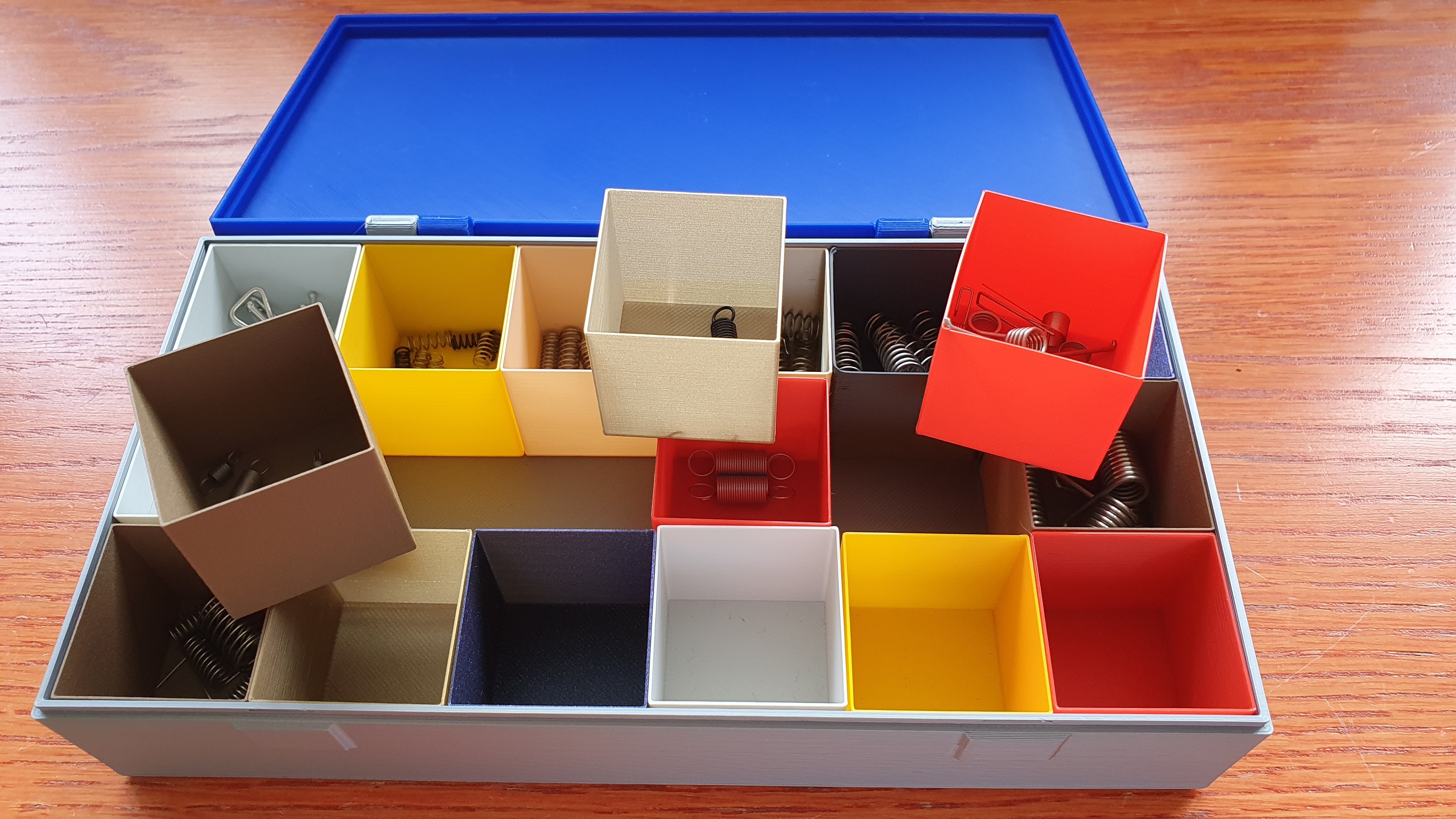 Flow calibration cube assortment box