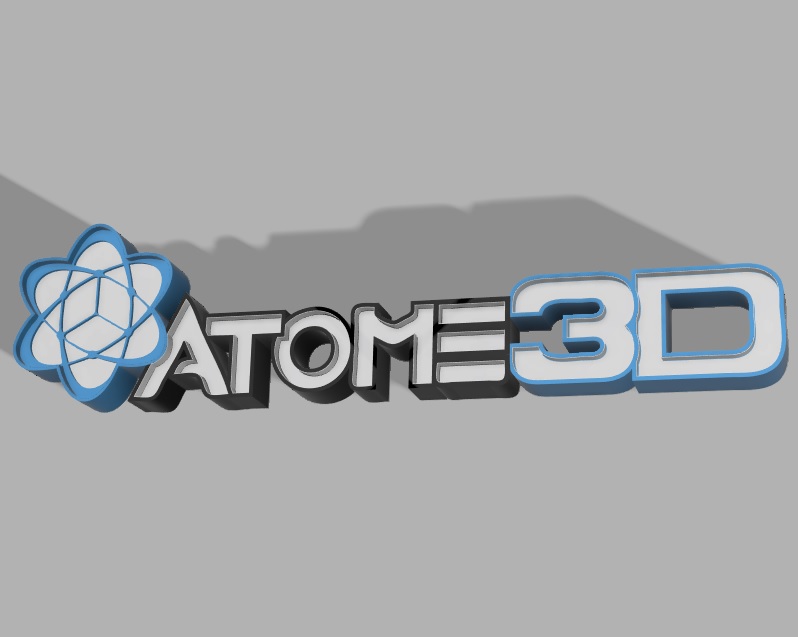 Logo lumineux Atome3D