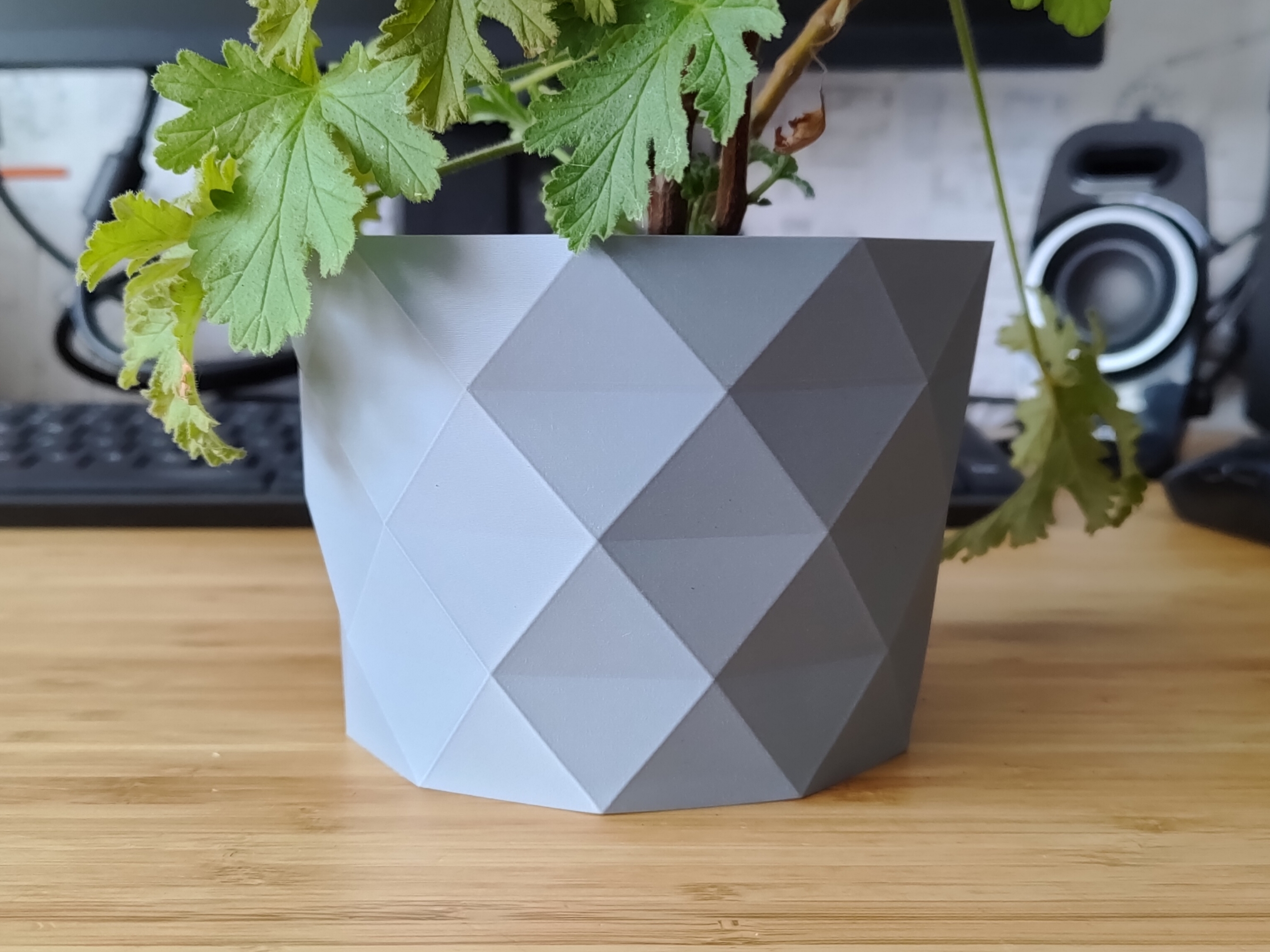 GeoStone Planter Pot 3D model thumbnail