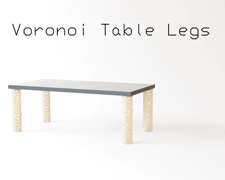 Voronoi Table Legs by JGFTW | Download free STL model | Printables.com