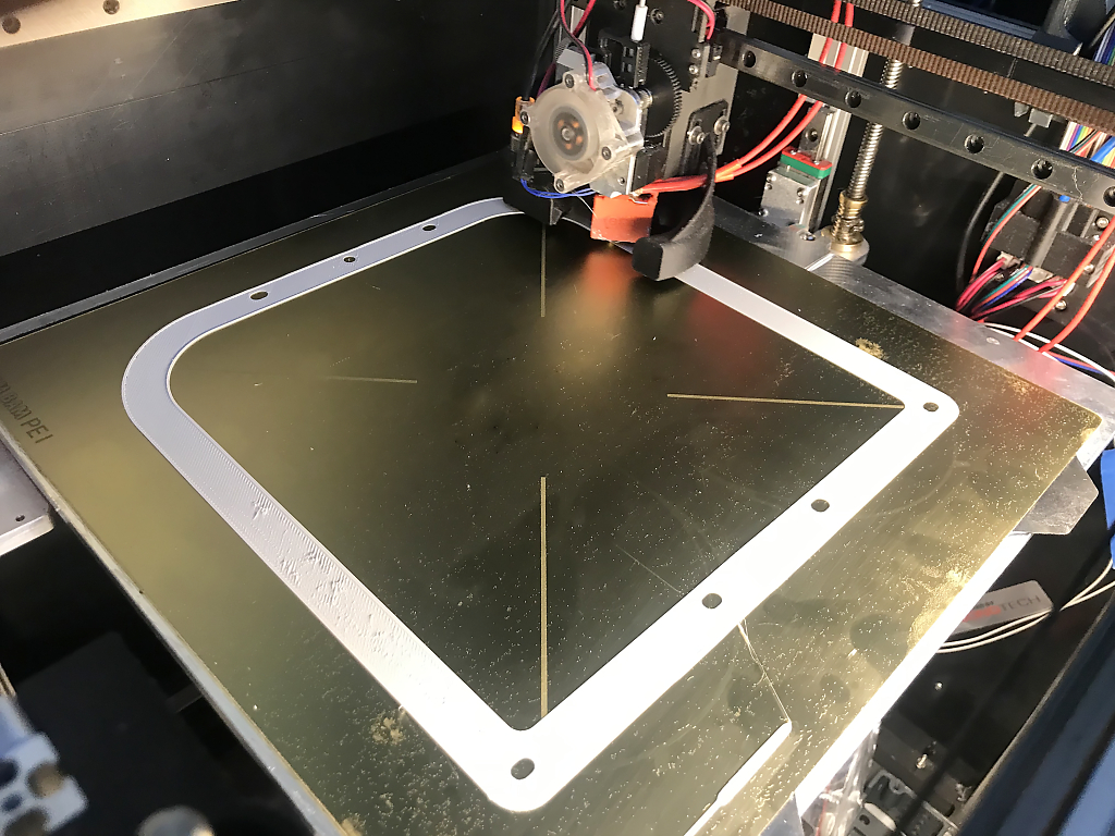 Template for cutting plastic sheets for Prusa Protective Face Shield