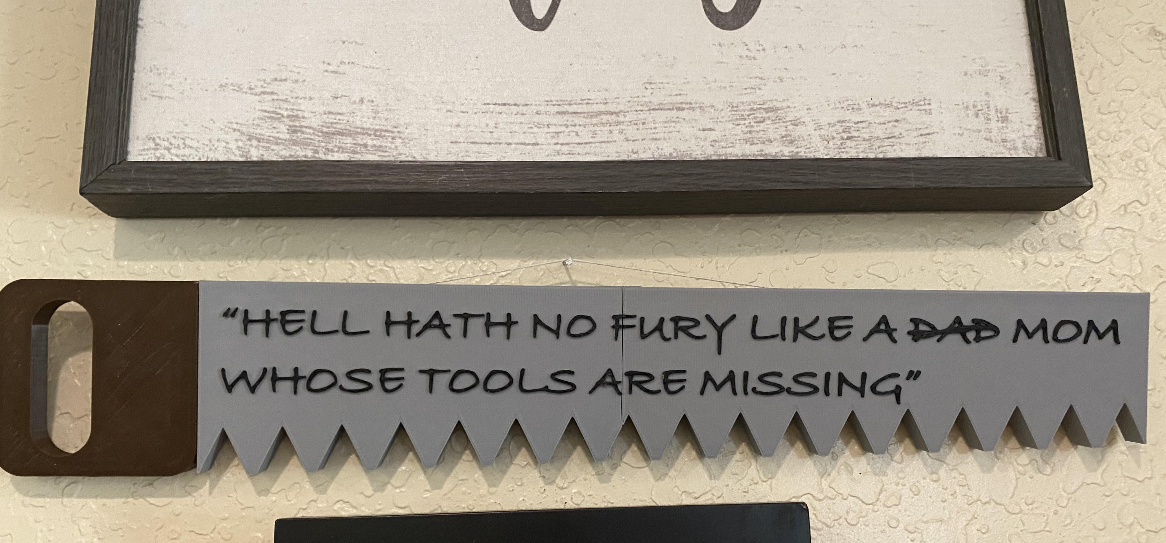 Funny Mother day sign. (No MMU)