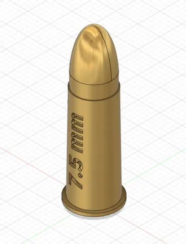 7.5 mm Rev. Pat. 82 dummy