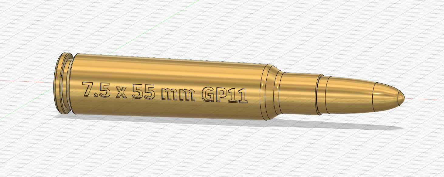 7.5x55 mm GP11 dummy
