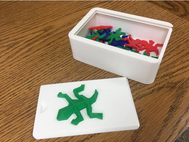 Miniatura 3 do modelo 3D MC Escher Lizard Puzzle & Box