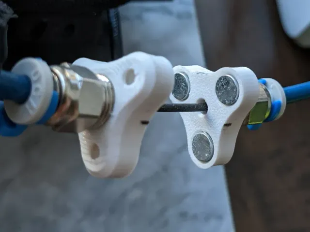 Magnetic PTFE Tube Connectors for 6x3 Disc Magnets