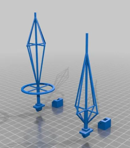 1-72 Scale USN CVN fold down antennas