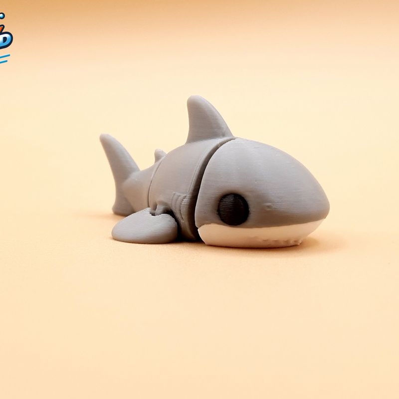 Cute Mini Articulated Shark by KOGI3D | Download free STL model ...