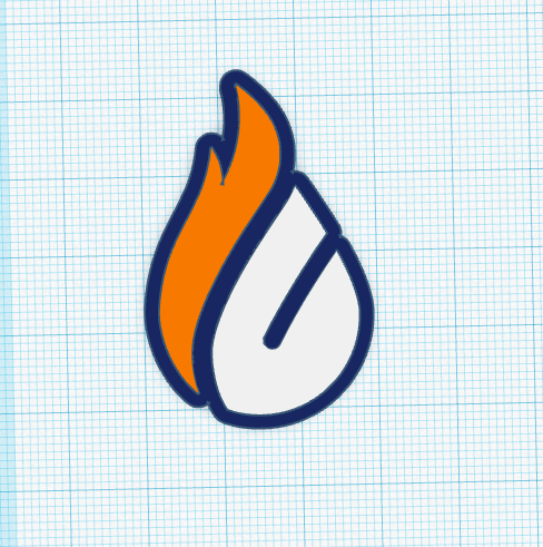 Copenhagen Flames Logo (Keychain)