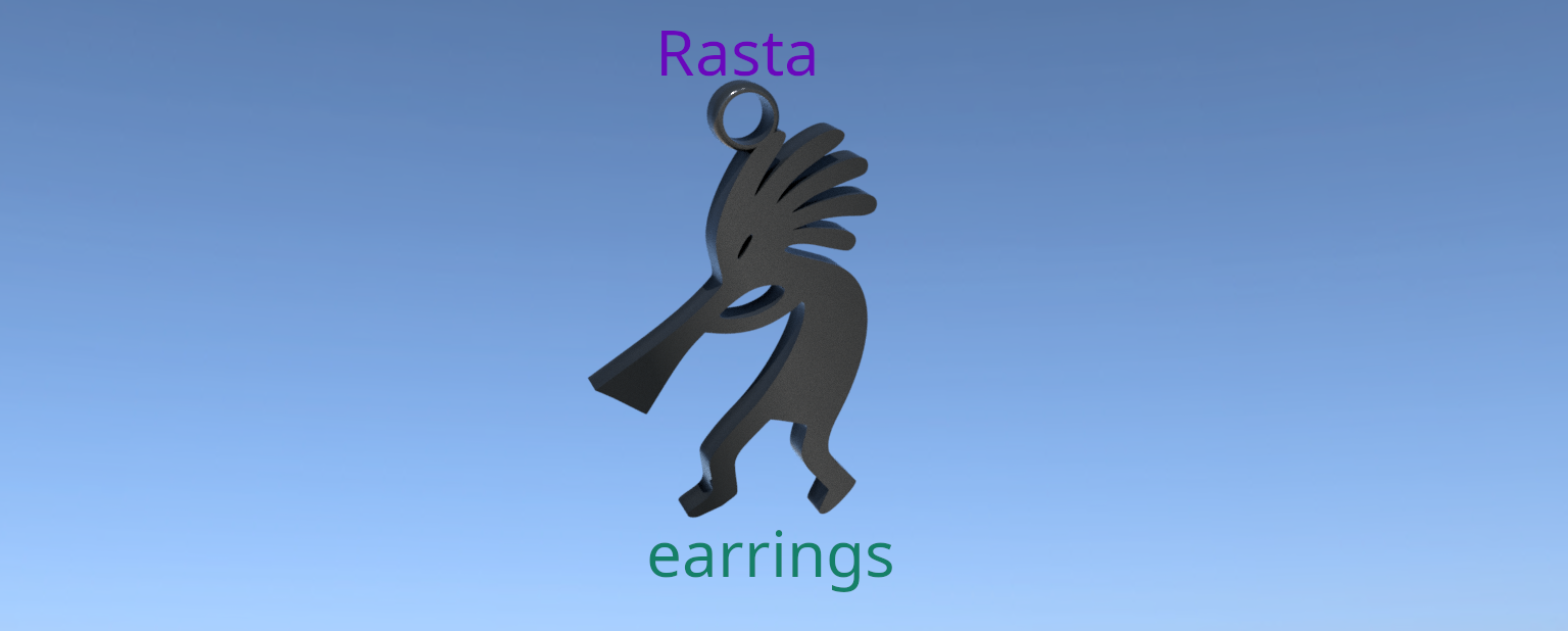 Rasta earrings
