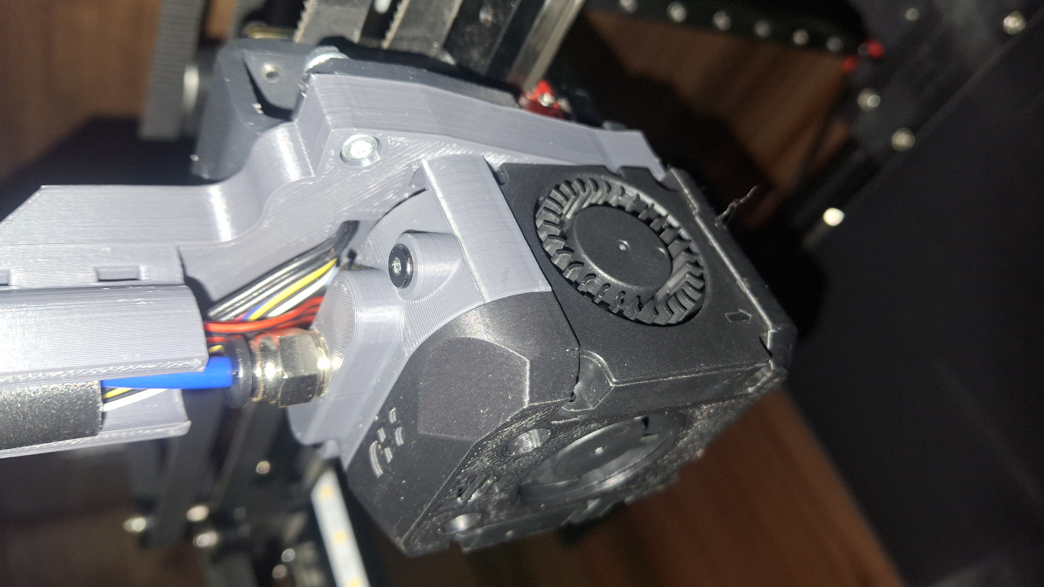 Ender 7 mount for Dragonburner v8 with Bambu Lab hotend V1