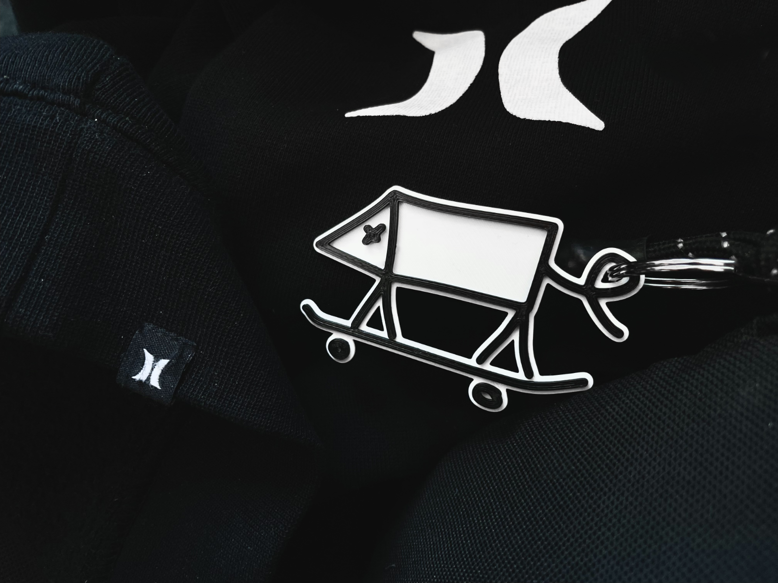 WCK PIG skateboarding logo