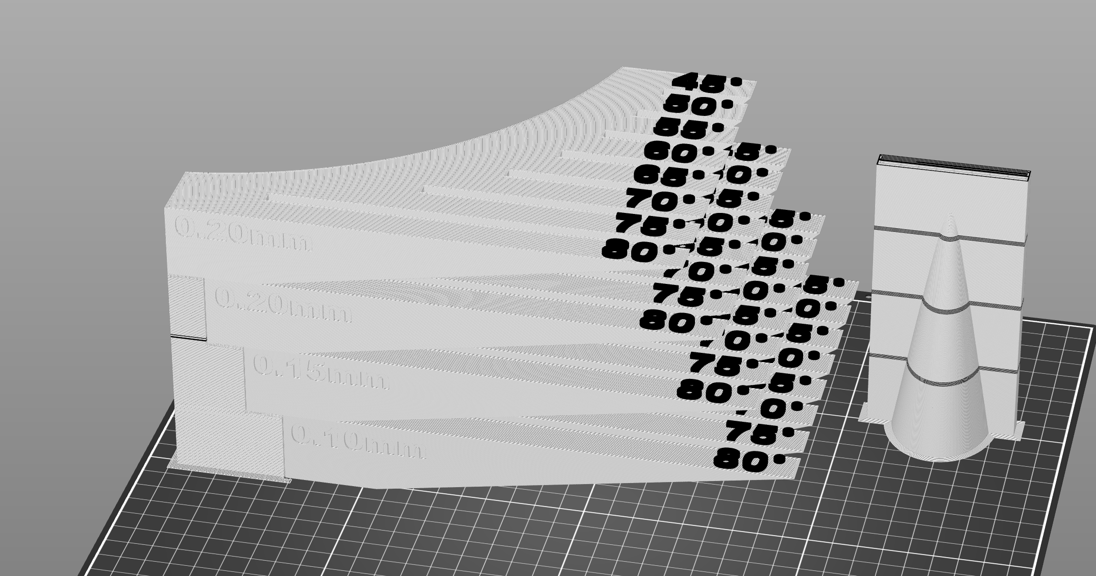 Overhang Test with Variable Layer Height