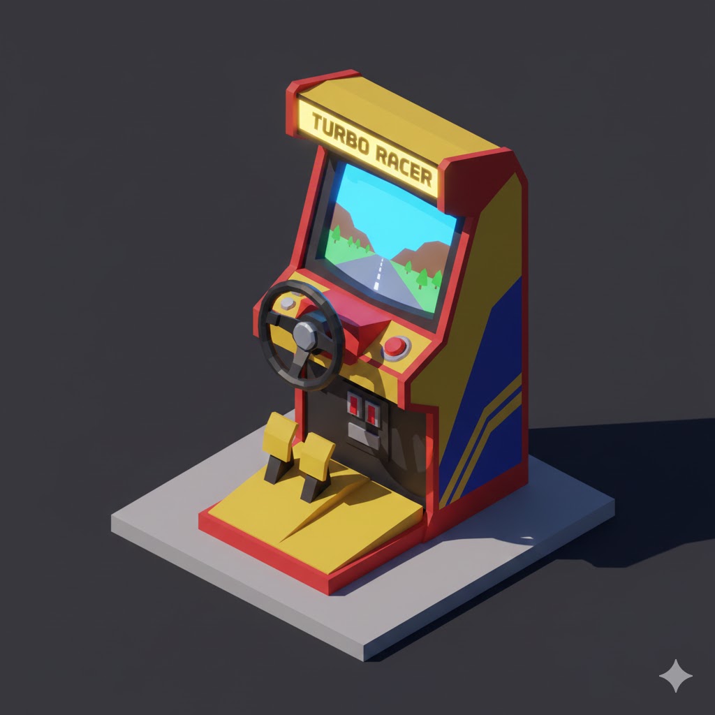 Low Poly Arcade Racing Machine