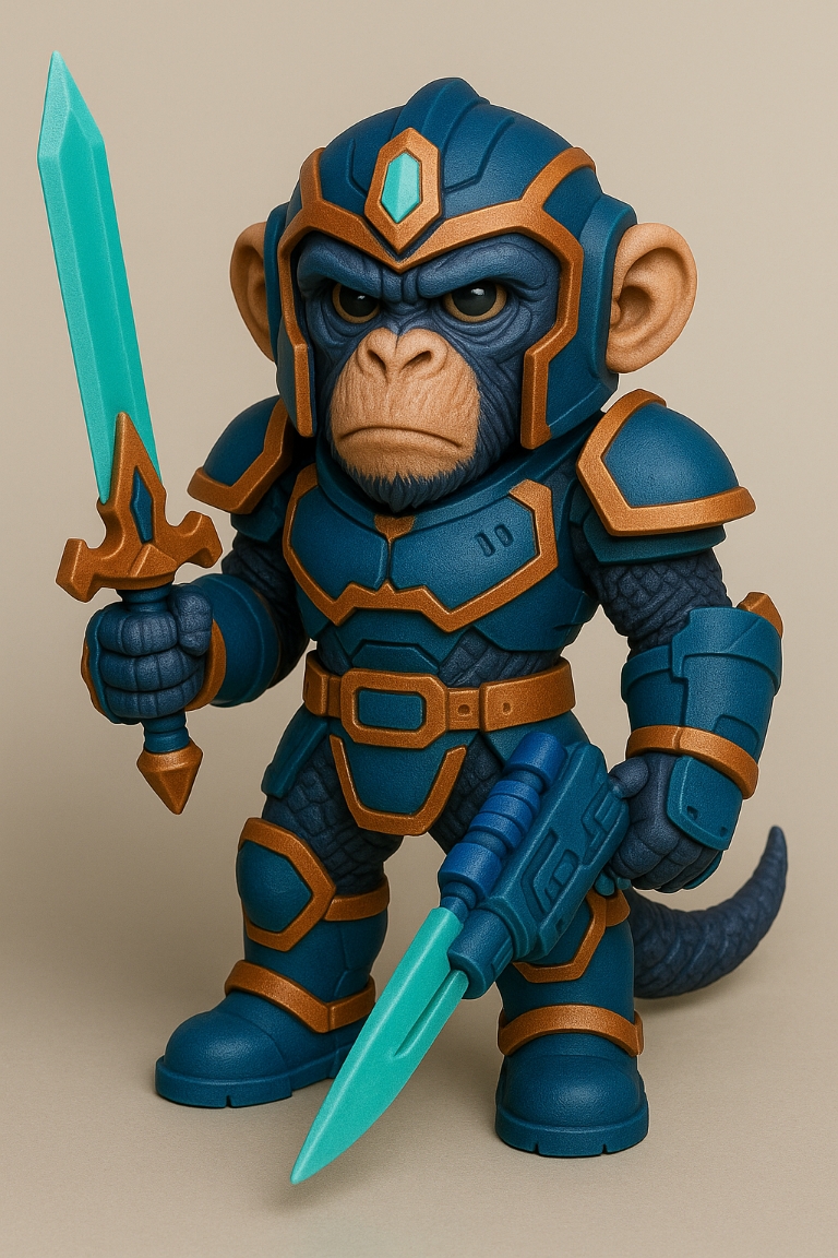 ModuBots: Beasts of the Core - Futuristische 3D-Druckbare Mech-Krieger-Tiere | Sammelbare Sci-Fi-Actionfiguren (3MF-Dateien)
