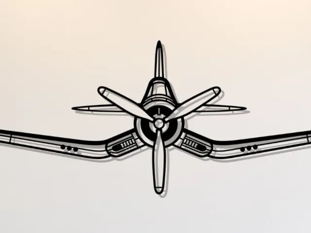 Chance Vought F4U Corsair Front Wall Art