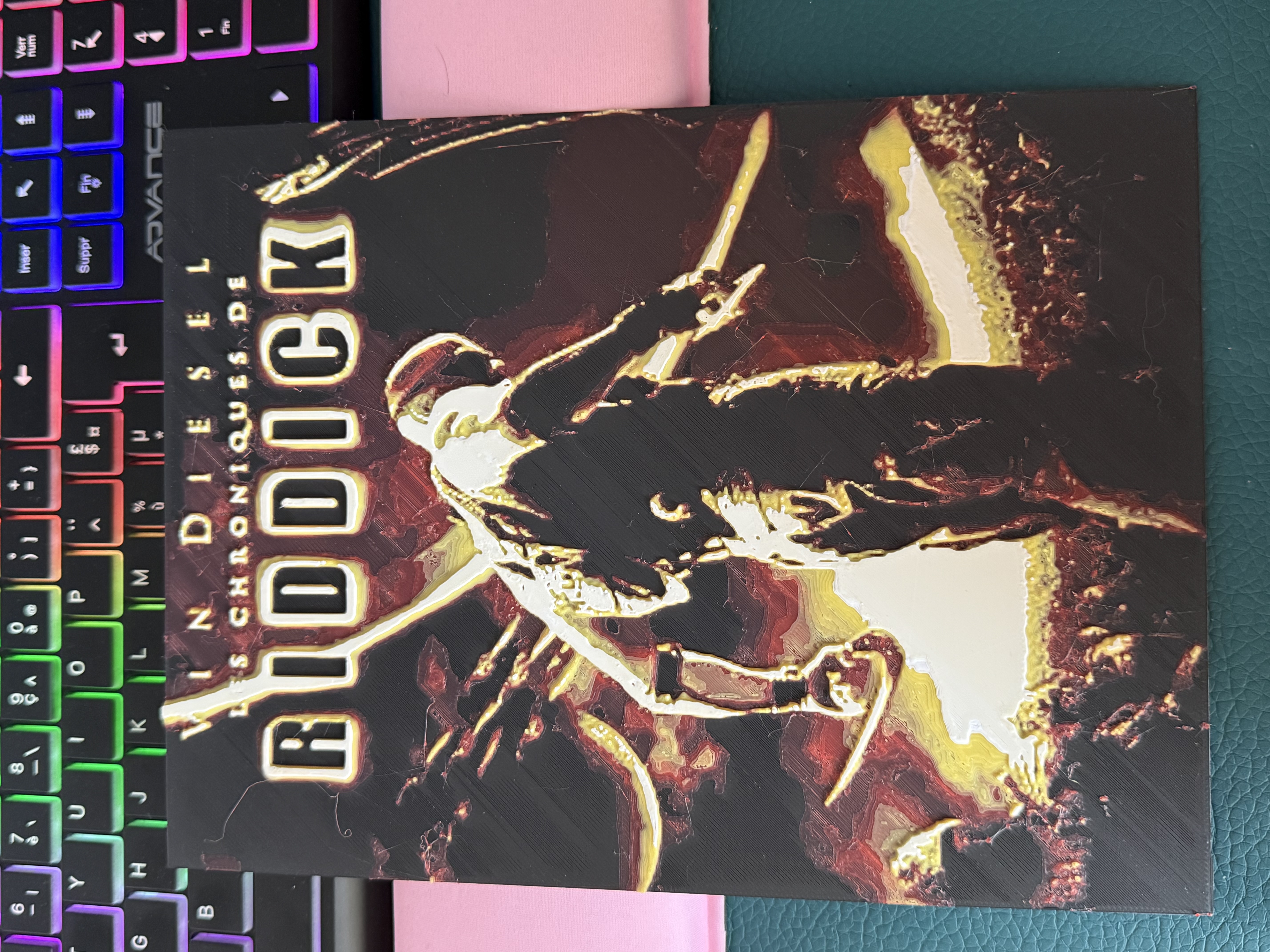 Hueforge Affiche Les Chroniques de Riddick 3D model