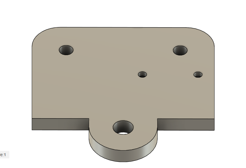Recreator mounting plate for Monoprice Select Mini v2 hotend