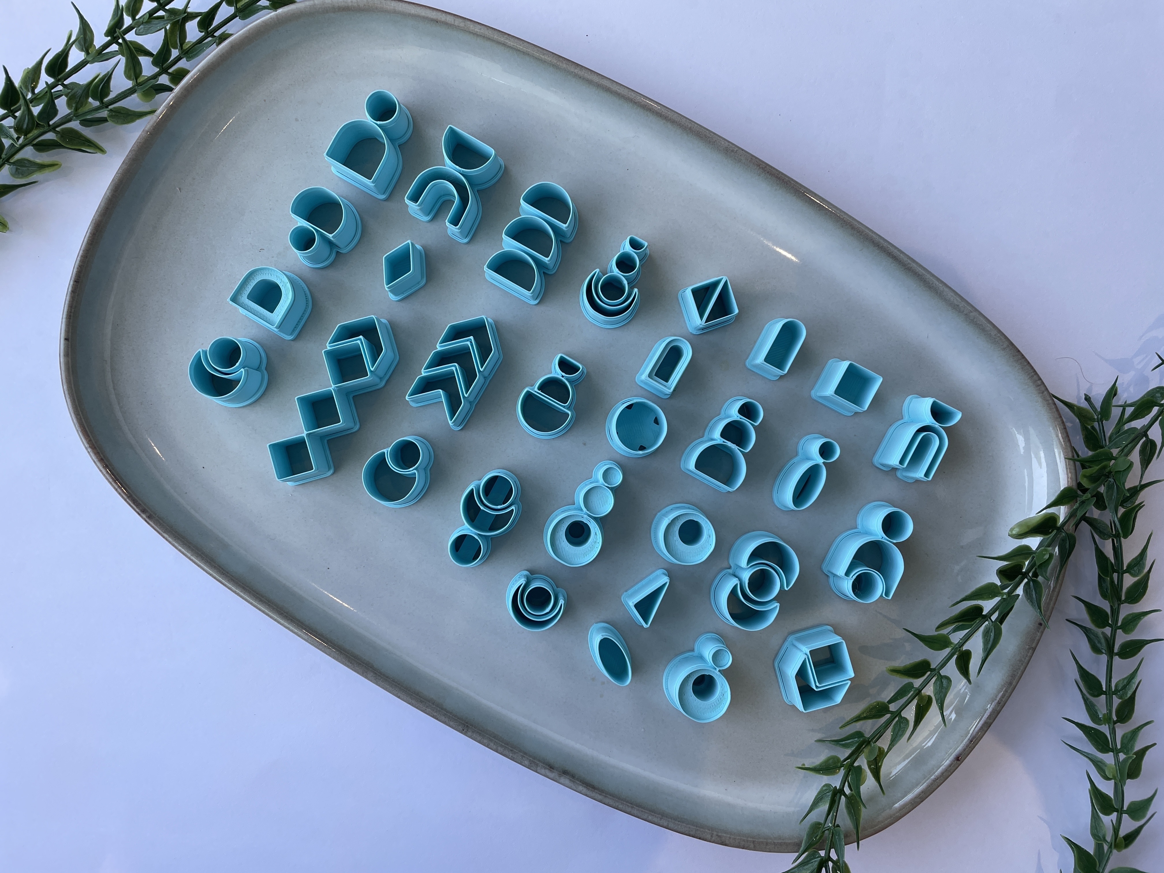 Geometric Polymer Clay Cutters, Layered Earring STL Files (Digital Download)