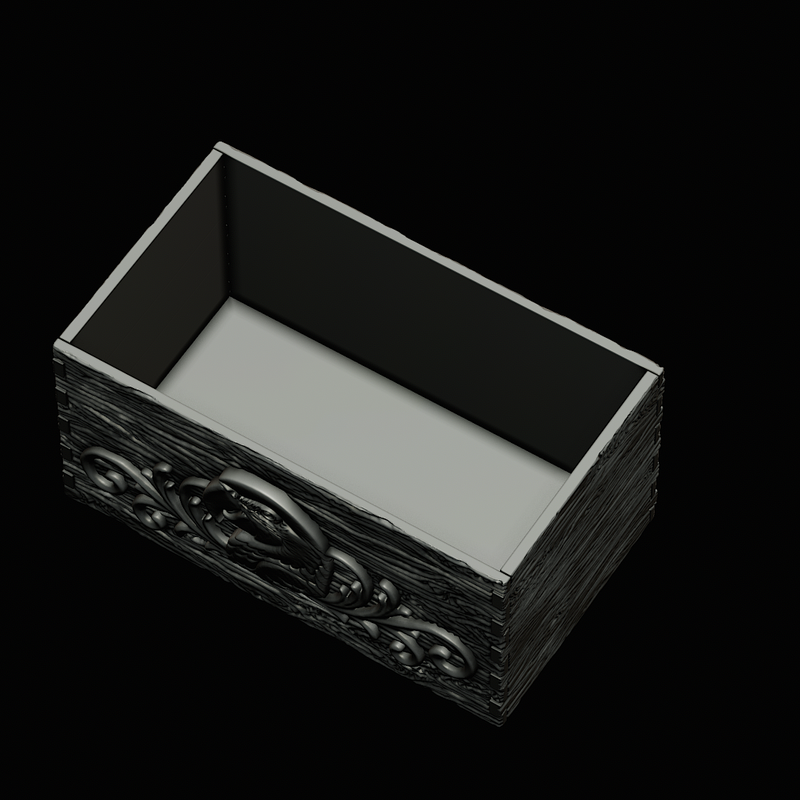 Large Slim Wood-Texture Macaw Parrot Relief Box – Design 2 by Artman ...