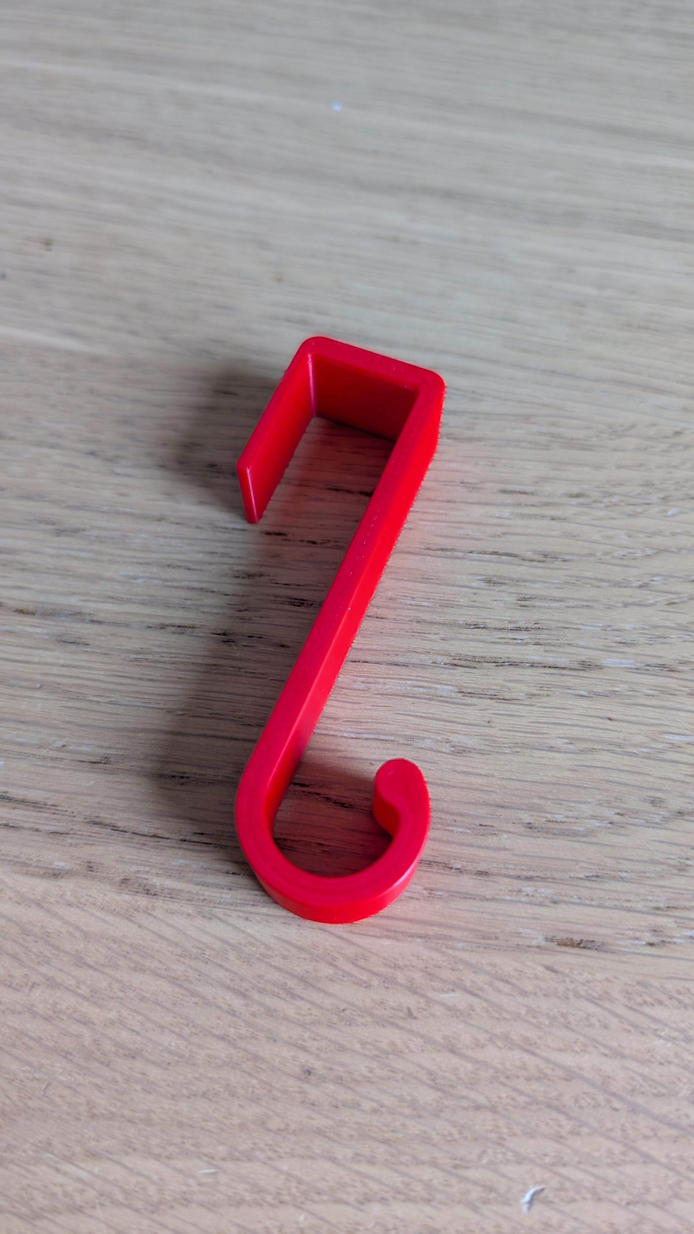 Cabinet door hook (17mm door thickness)