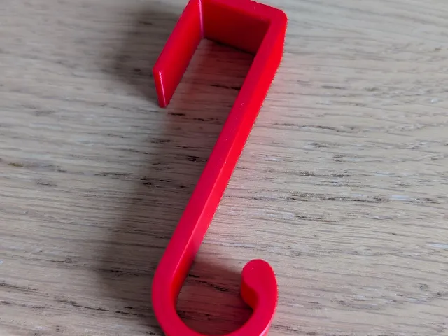 Cabinet door hook (17mm door thickness)
