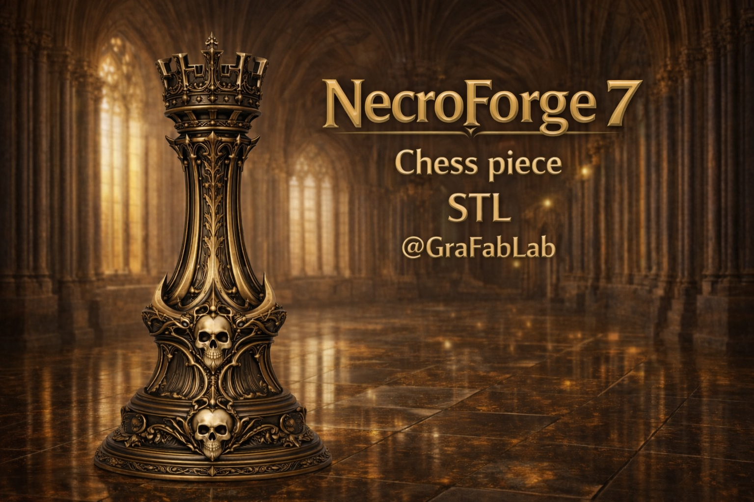 Necroforge7 "Rook" - chess piece