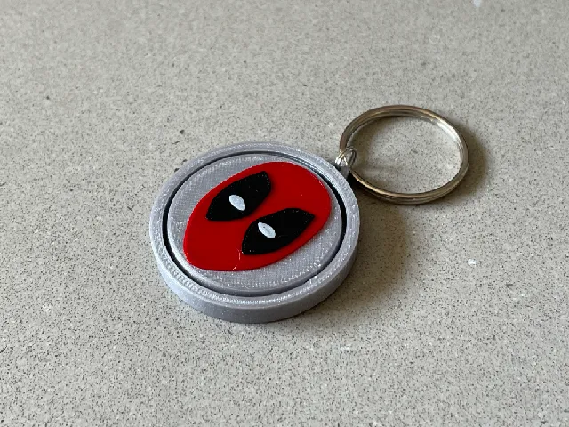 Deadpool Keychain - Print in Place