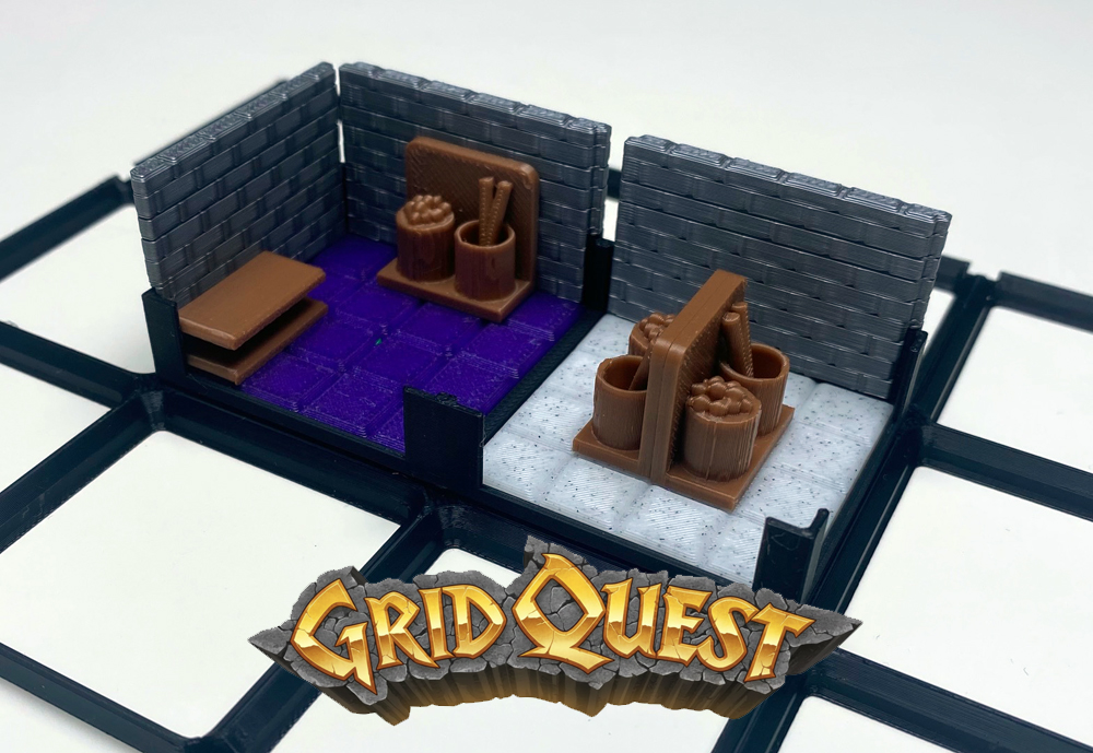 GridQuest FOOD & SUPPLY (The Gridfinity Game)