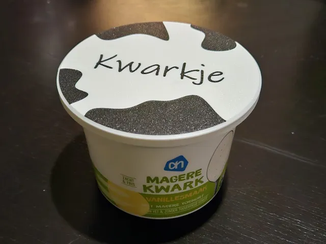 Kwark Deksel voor Albert Heijn Magere Kwark met Magere Yoghurt (500g)