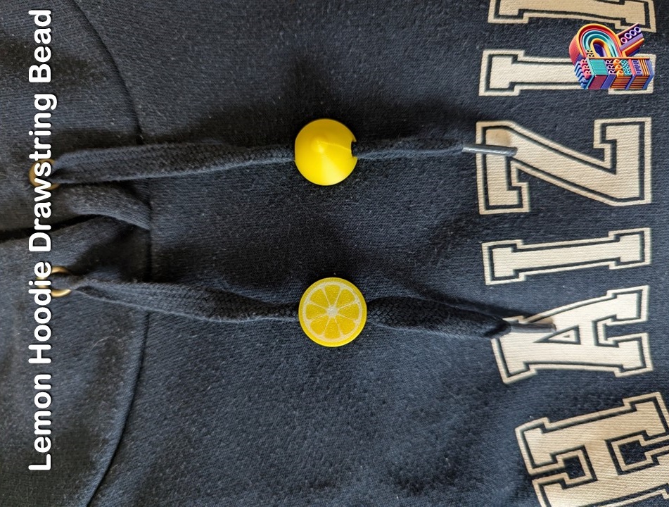 Half Lemon Drawstring Hoodie Bead — miniatura 2