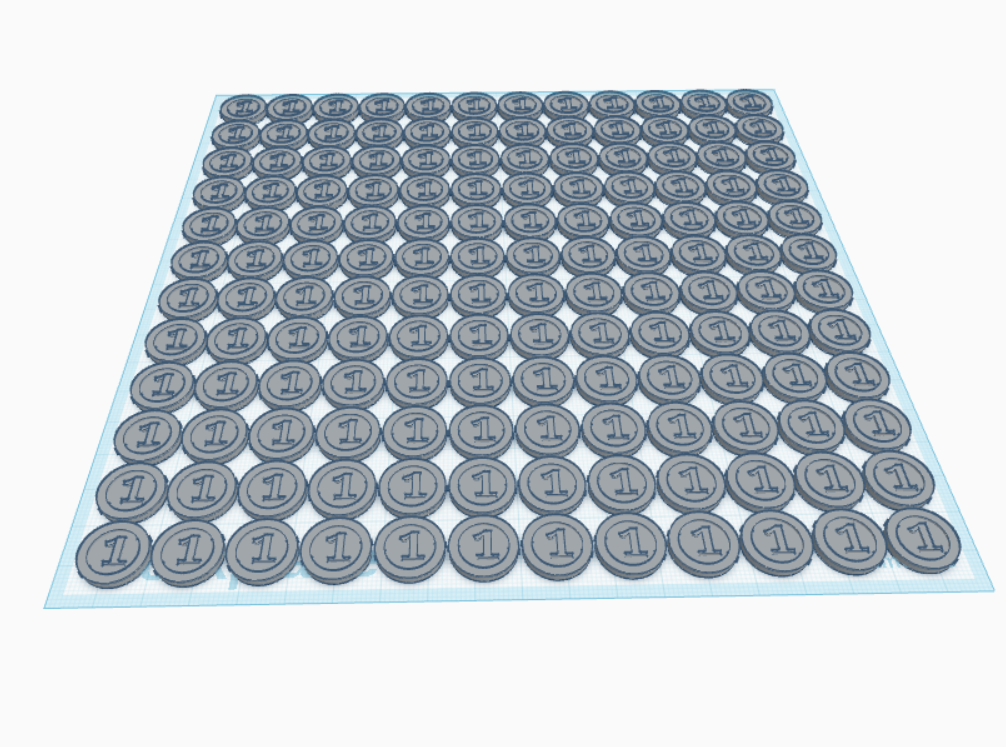 144 tiny coins