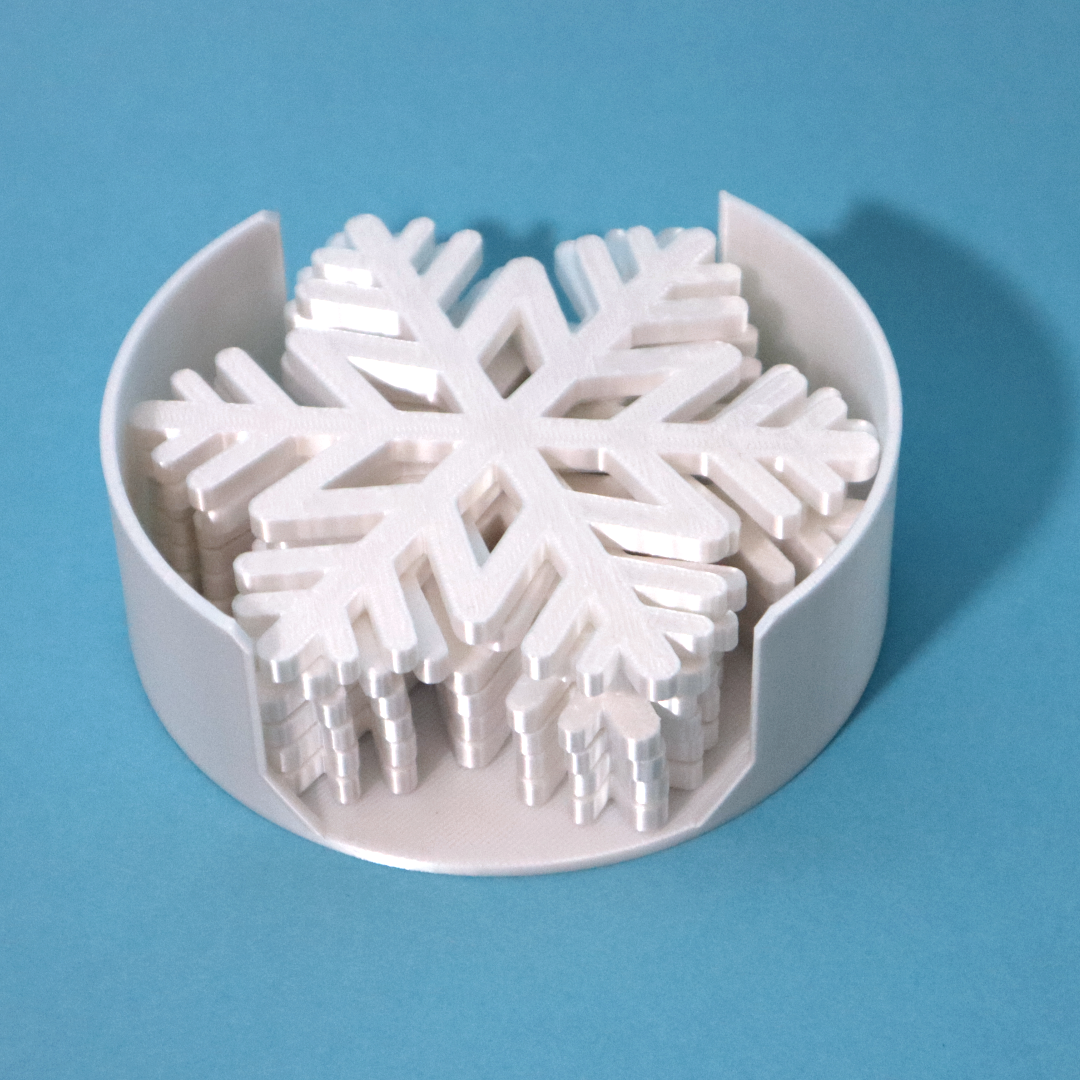 Miniatura 4 do modelo 3D Snowflake coaster