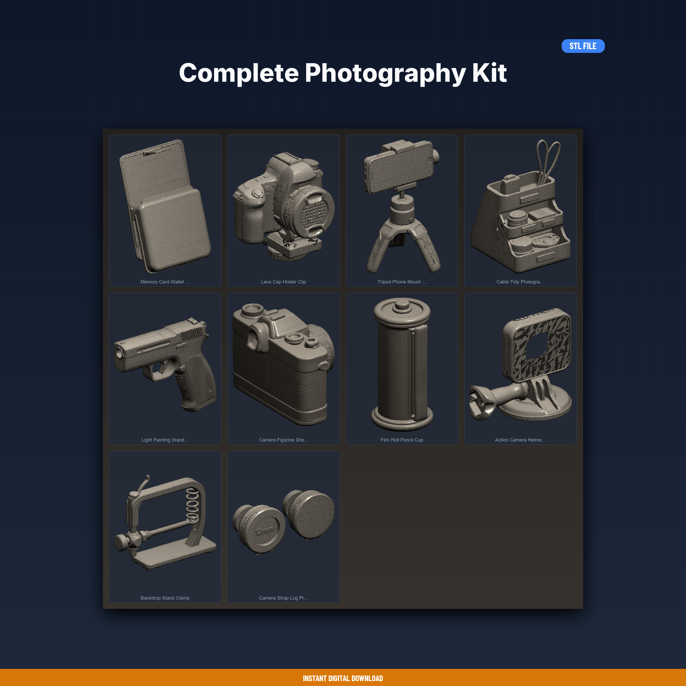 Complete Photography Kit - 10-Model STL Bundle