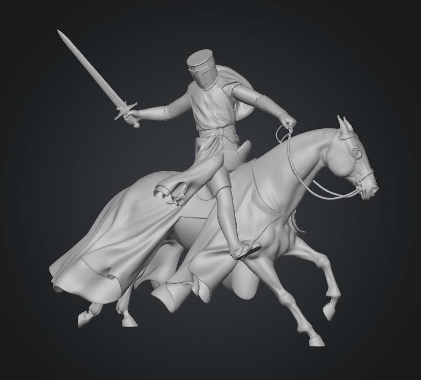 Vigil Knight on a White Steed
