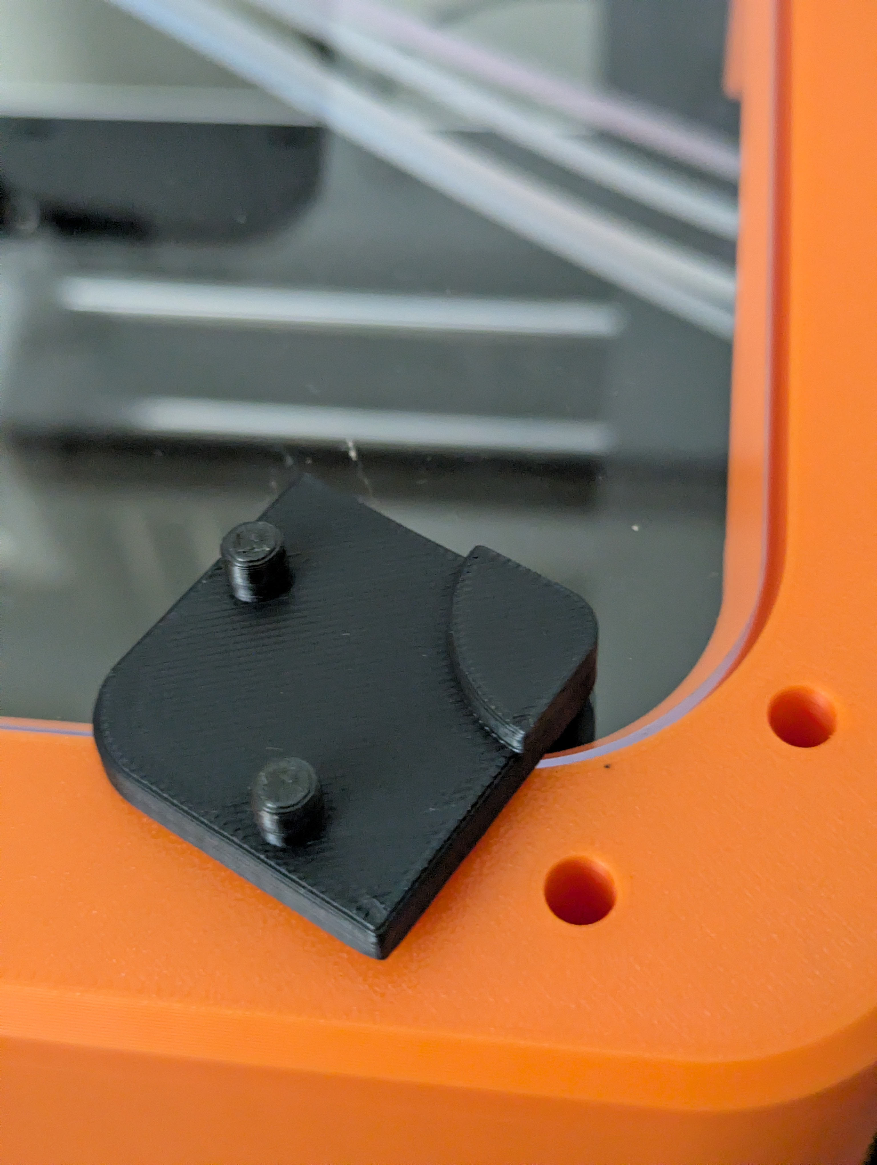 Flashforge AD5X enclosure top glass retainer