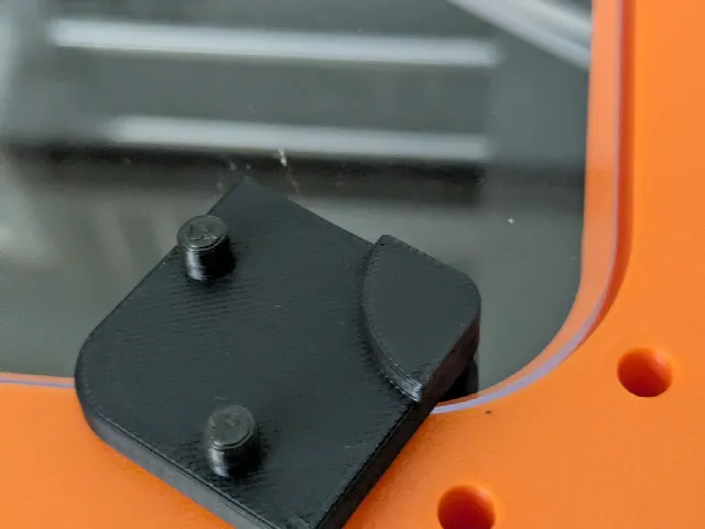 Flashforge AD5X enclosure top glass retainer