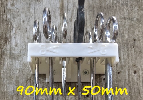 Six Small Scissors Forceps Holder Wall Mount