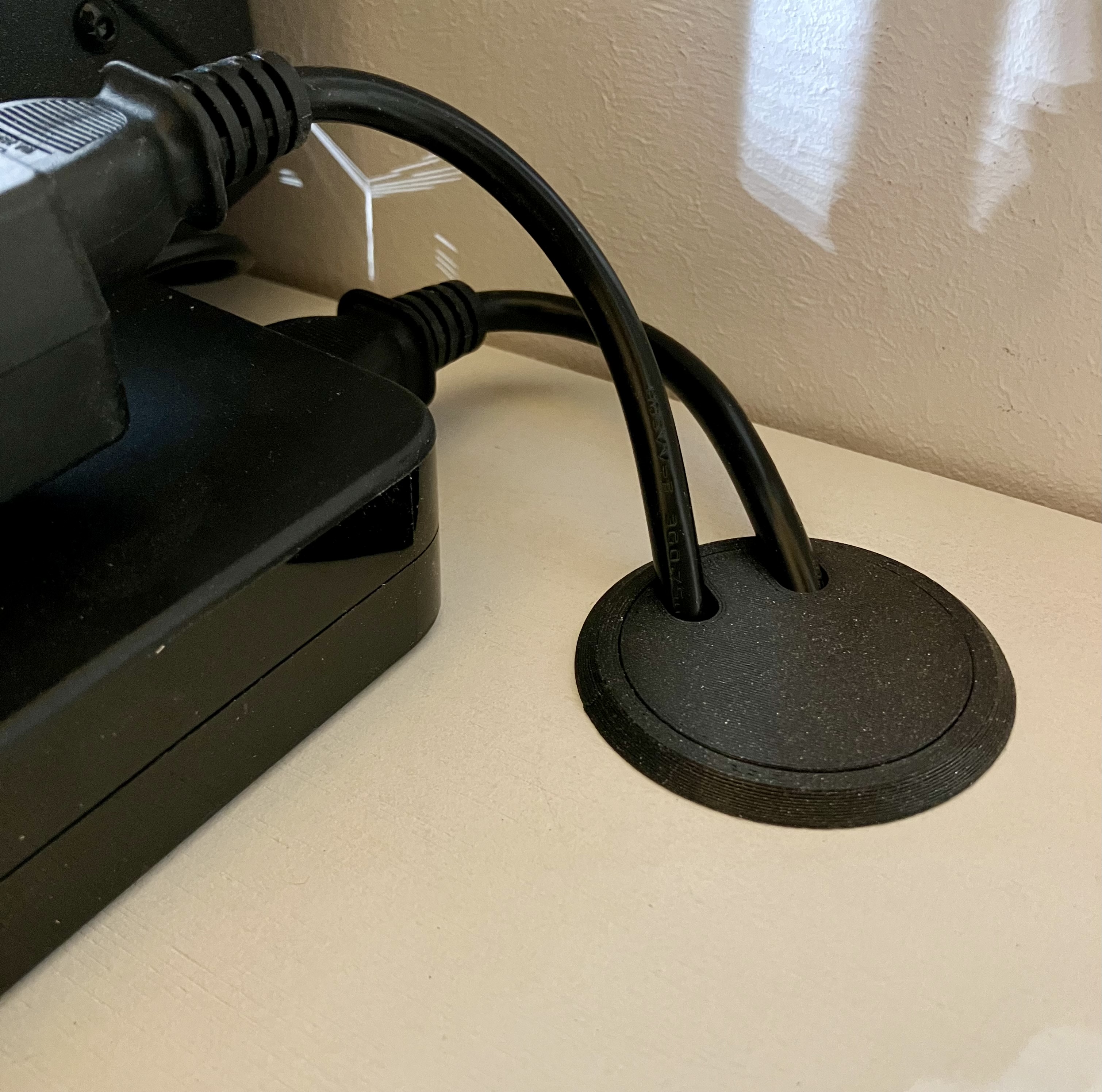 PSU Cables Hole Sleeve and Cover (Prusa Mini+)