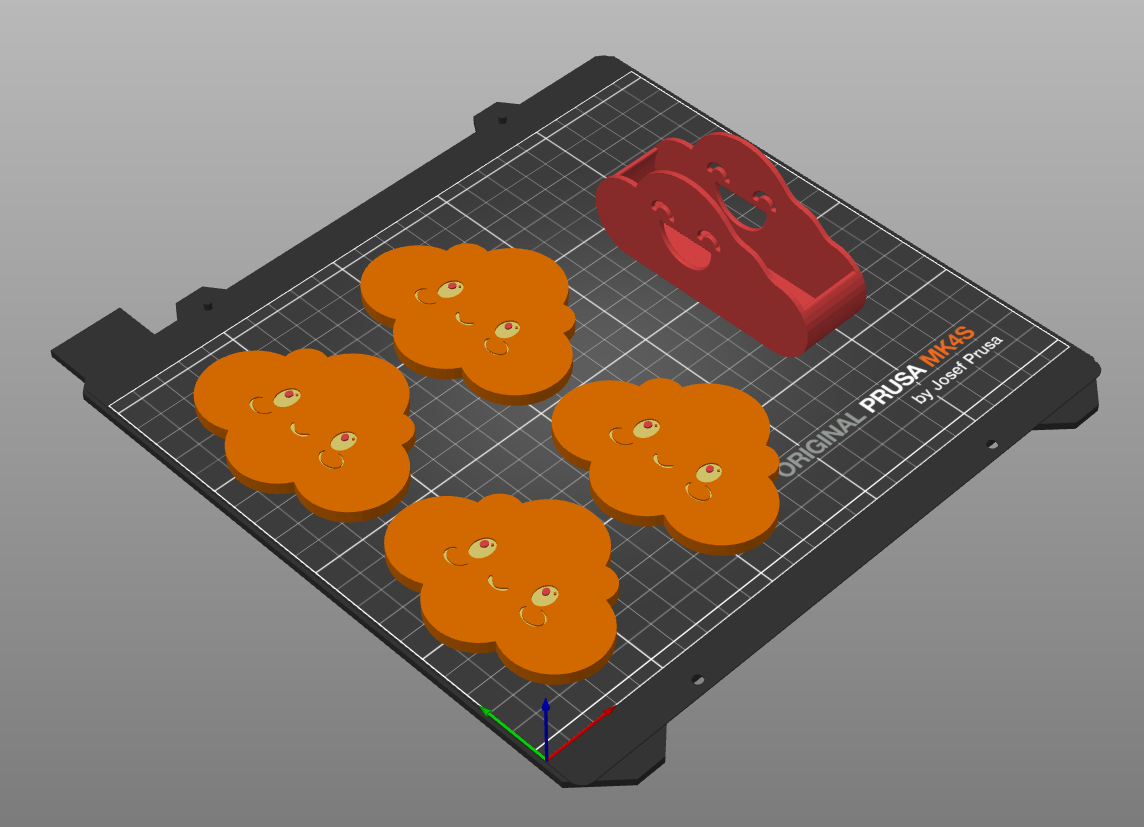 Cloud Coaster Set 3D model