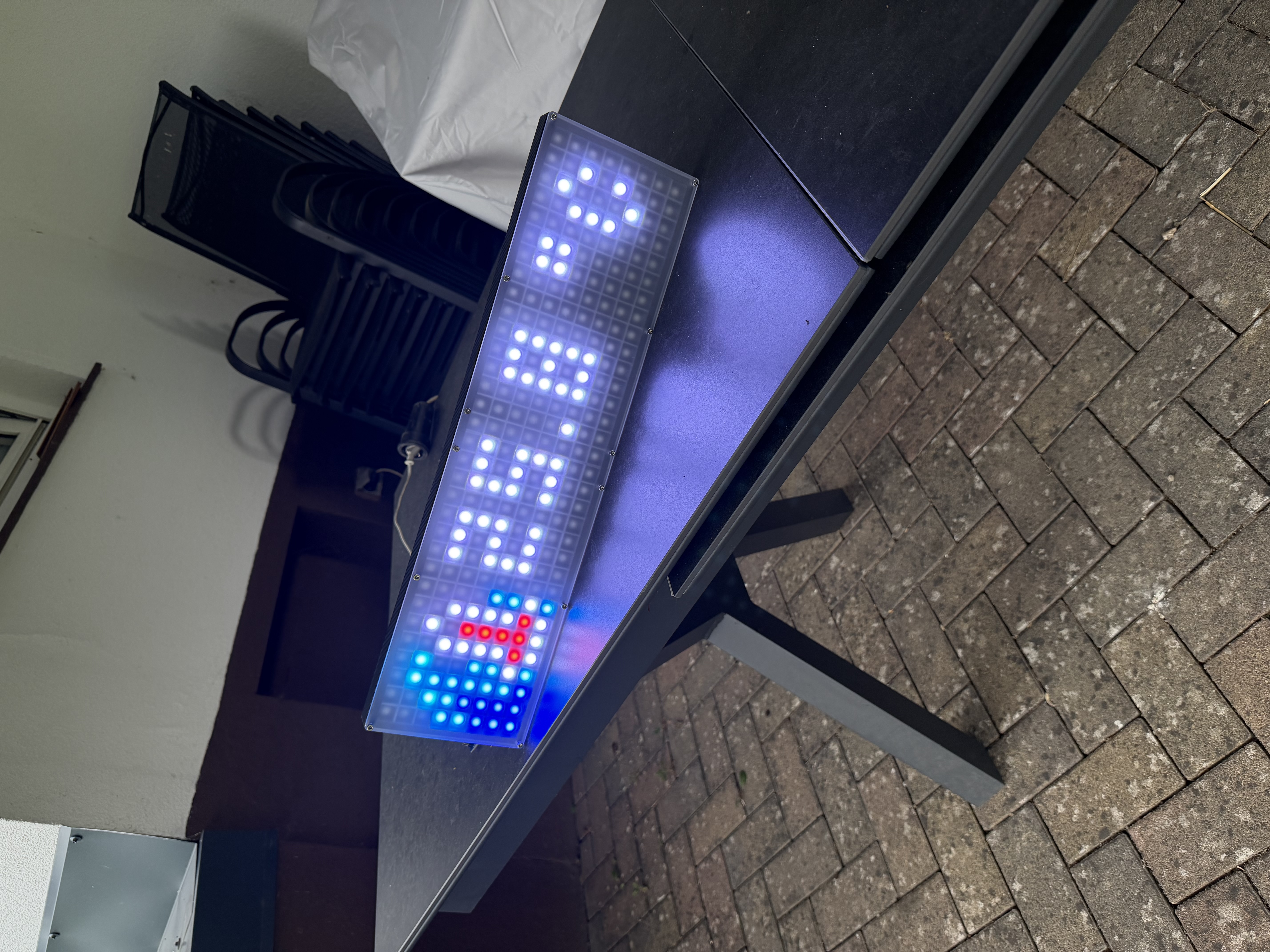 LED Matrix Case 8x32 bigger with WS2812B Stripes awtrix 3 compatible