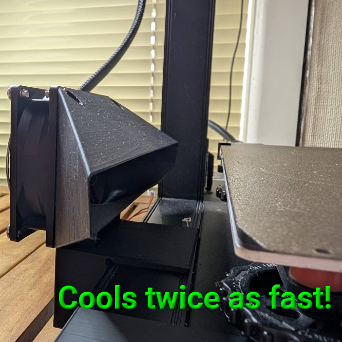 Creality Ender-3 S1 mod: post-print fast cooling funnel